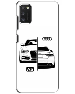 Чохол для Xiaomi POCO M3 з картинкою «Audi — контрастний дизайн»