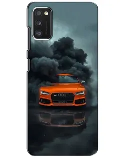 Чохол для Xiaomi POCO M3 з картинкою «Audi у хмарах диму»