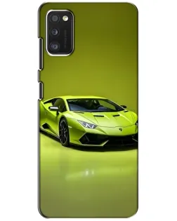 Чохол для Xiaomi POCO M3 з картинкою «Салатовий Lamborghini Huracan»