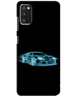 Чохол для Xiaomi POCO M3 з картинкою «Неоновий контур Lamborghini»