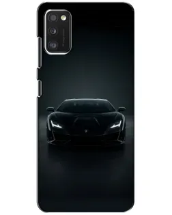 Чохол для Xiaomi POCO M3 з картинкою «Чорний Lamborghini Aventador»