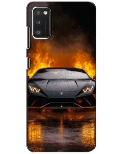 Чохол для Xiaomi POCO M3 з картинкою «Lamborghini у вогні»