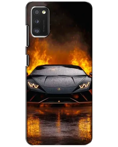 Чохол для Xiaomi POCO M3 з картинкою «Lamborghini у вогні»