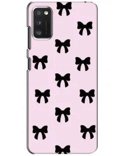 Чехол для Xiaomi POCO M3 с картинкой «Черные банты Coquette»