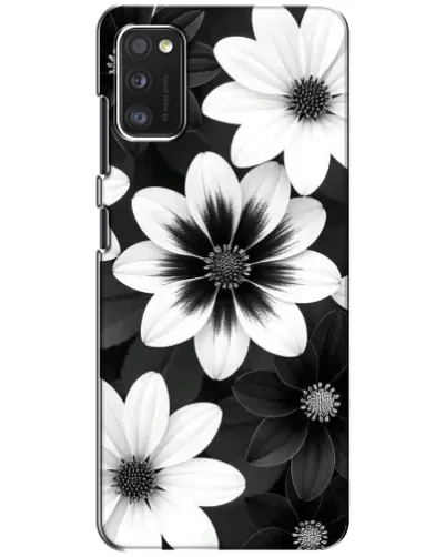 Чехол для Xiaomi POCO M3 с картинкой «Монохромные астры»