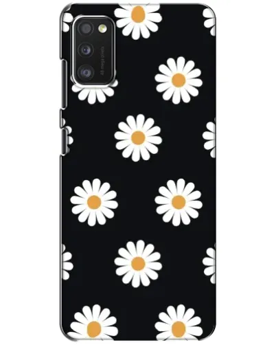 Чехол для Xiaomi POCO M3 с картинкой «Ромашки на черном»
