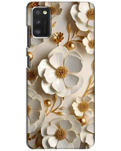 Чехол для Xiaomi POCO M3 с картинкой «Белие бумажние  цвети»