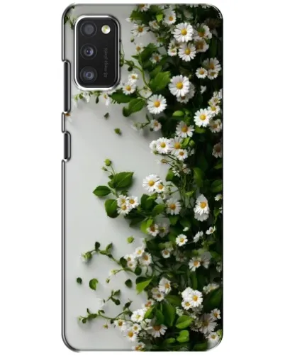 Чехол для Xiaomi POCO M3 с картинкой «Ветка мелких белых цветов»