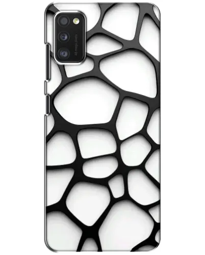 Чехол для Xiaomi POCO M3 с картинкой «Белая объемная сетка»