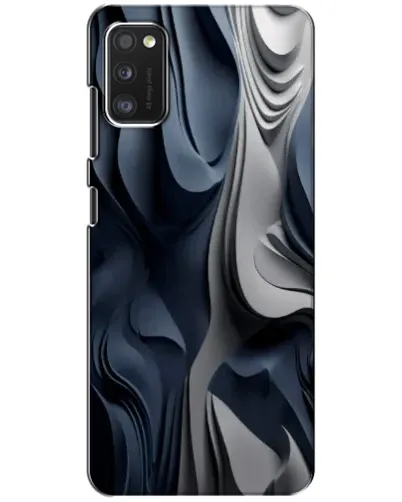 Чехол для Xiaomi POCO M3 с картинкой «Объемные синие складки»