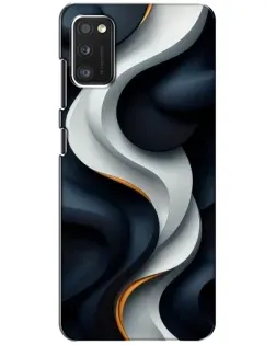 Чехол для Xiaomi POCO M3 с картинкой «Объемные черно-белые ленты» Чехол для Xiaomi POCO M3 с картинкой «Объемные черно-белые ленты»