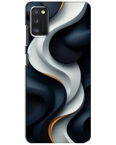Чехол для Xiaomi POCO M3 с картинкой «Объемные черно-белые ленты»