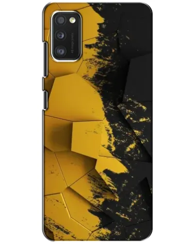 Чехол для Xiaomi POCO M3 с картинкой «Золотые осколки геометрии»