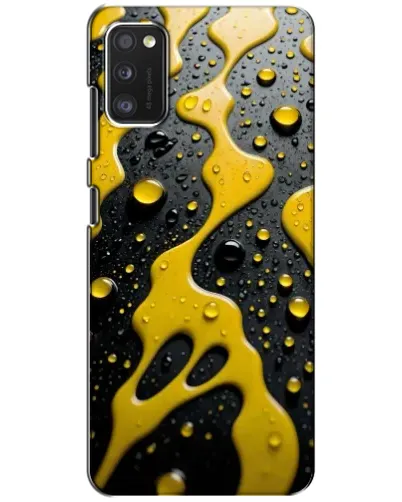 Чехол для Xiaomi POCO M3 с картинкой «Жидкое желтое золото»