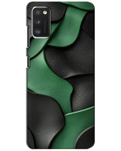 Чехол для Xiaomi POCO M3 с картинкой «Зеленые кожаные волны»