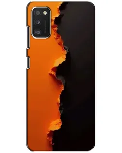 Чехол для Xiaomi POCO M3 с картинкой «Оранжевый разлом»