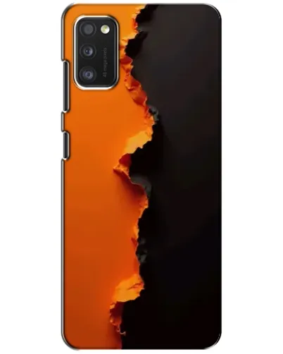 Чехол для Xiaomi POCO M3 с картинкой «Оранжевый разлом»