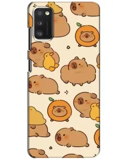 Чохол для Xiaomi POCO M3 з картинкою «Капібари з апельсинами»