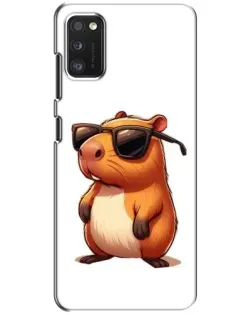 Чохол для Xiaomi POCO M3 з картинкою «Капібара в окулярах»
