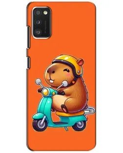 Чохол для Xiaomi POCO M3 з картинкою «Капібара на скутері»