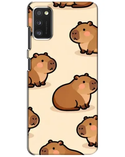 Чохол для Xiaomi POCO M3 з картинкою «Паттерн милих капібар»