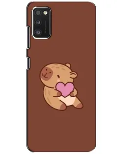 Чохол для Xiaomi POCO M3 з картинкою «Капібара з серцем»