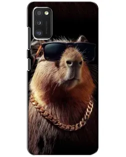 Чохол для Xiaomi POCO M3 з картинкою «Капібара золотий ланцюг»