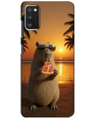 Чохол для Xiaomi POCO M3 з картинкою «Капібара з піцою»