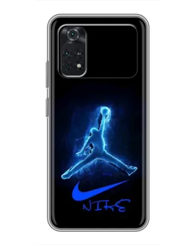 Чехол для Xiaomi POCO M4 Pro 4G с картинкой «Jordan Neon Blue»