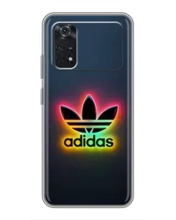 Чехол для Xiaomi POCO M4 Pro 4G с картинкой «Неоновый Adidas»