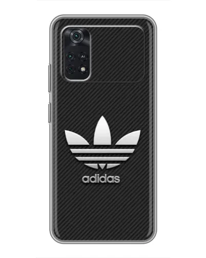 Чехол для Xiaomi POCO M4 Pro 4G с картинкой «Adidas Карбоновая текстура»