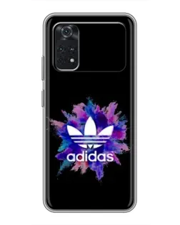 Чехол для Xiaomi POCO M4 Pro 4G с картинкой «Взрыв красок Adidas»