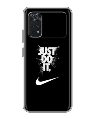 Чехол для Xiaomi POCO M4 Pro 4G с картинкой «Текстовый принт Nike»