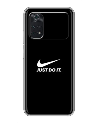 Чехол для Xiaomi POCO M4 Pro 4G с картинкой «Минимализм от Nike»