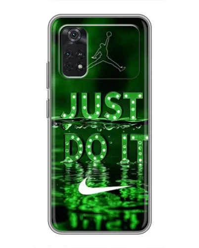 Чехол для Xiaomi POCO M4 Pro 4G с картинкой «Зеленый неоновый Nike»