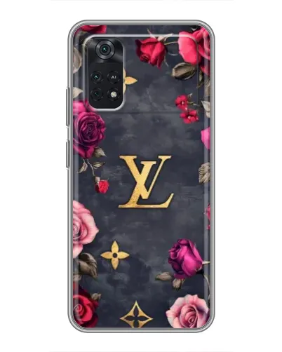 Чехол для Xiaomi POCO M4 Pro 4G с картинкой «Цветочный Louis Vuitton»