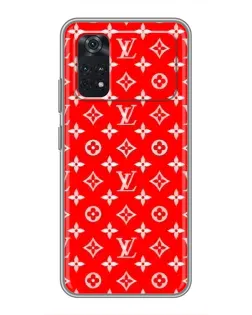 Чехол для Xiaomi POCO M4 Pro 4G с картинкой «Яркий паттерн LV»