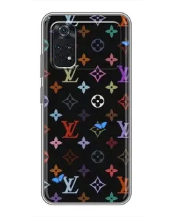 Чехол для Xiaomi POCO M4 Pro 4G с картинкой «Цветная монограмма LV»
