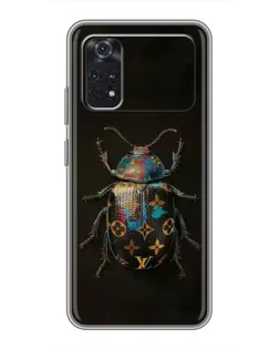 Чехол для Xiaomi POCO M4 Pro 4G с картинкой «LV — мраморный принт»