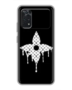 Чехол для Xiaomi POCO M4 Pro 4G с картинкой «Цветочная монограмма»