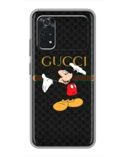 Чехол для Xiaomi POCO M4 Pro 4G с картинкой «Микки Маус Gucci»