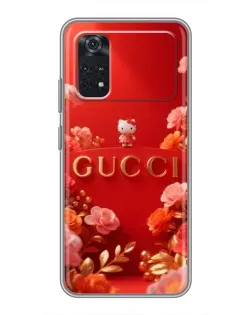 Чехол для Xiaomi POCO M4 Pro 4G с картинкой «Gucci — золотой сад»