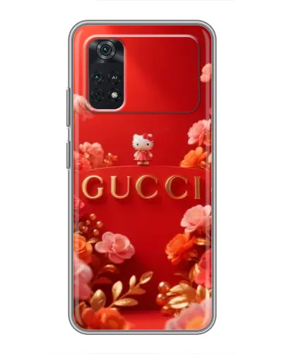 Чехол для Xiaomi POCO M4 Pro 4G с картинкой «Gucci — золотой сад»