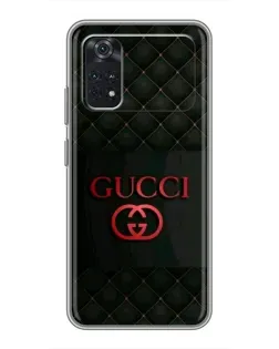Чехол для Xiaomi POCO M4 Pro 4G с картинкой «Gucci — стеганый черный»