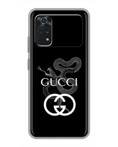 Чехол для Xiaomi POCO M4 Pro 4G с картинкой «Gucci — серебряная змея»