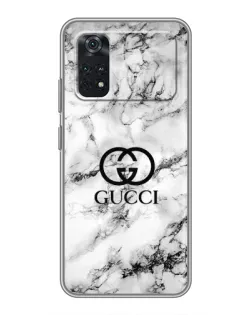 Чехол для Xiaomi POCO M4 Pro 4G с картинкой «Gucci — мраморный шик»
