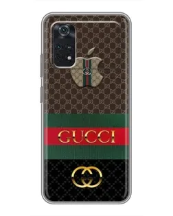 Чехол для Xiaomi POCO M4 Pro 4G с картинкой «Gucci — брендированный десерт»