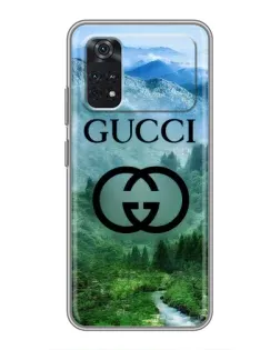 Чехол для Xiaomi POCO M4 Pro 4G с картинкой «Gucci — горный пейзаж»