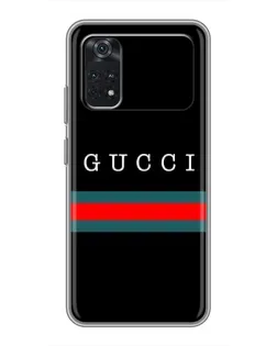 Чехол для Xiaomi POCO M4 Pro 4G с картинкой «Gucci — красный пояс»