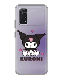 Чехол для Xiaomi POCO M4 Pro 4G с картинкой «Kuromi — фиолетовый арт»